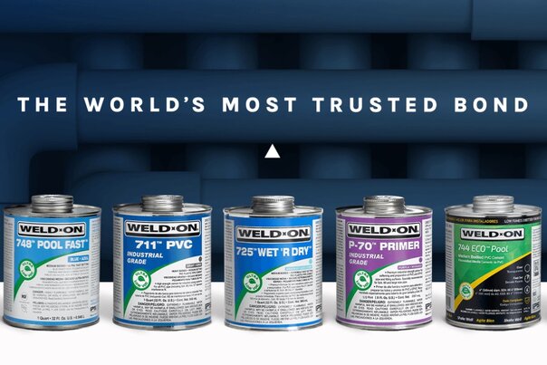 Weld-On Professional Adhesives Now Available from Aliaxis
