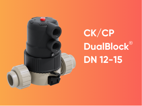 The FIP diaphragm valve range is evolving: here is the new CK/CP DualBlock®, one of the most compact available on the market. 