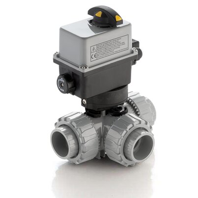 TKDNC/CE 24 V AC/DC - Supapă cu bilă cu 3 căi DUAL BLOCK® acționată electric DN 10:50