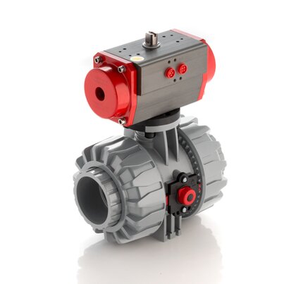 VKDIC/CP DA - Robinet cu sfera cu 2 cai DUAL BLOCK® actionat pneumatic DN 65:100