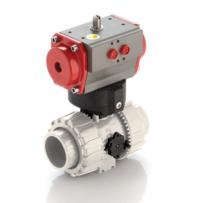 VKDIM/CP DA - Robinet cu sfera cu 2 cai DUAL BLOCK® actionat pneumatic DN 10:50