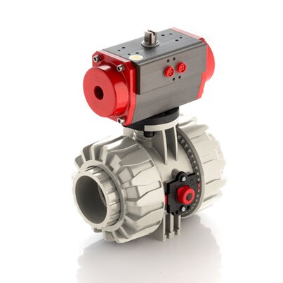VKDIM/CP DA - Robinet cu sfera cu 2 cai DUAL BLOCK® actionat pneumatic DN 65:100