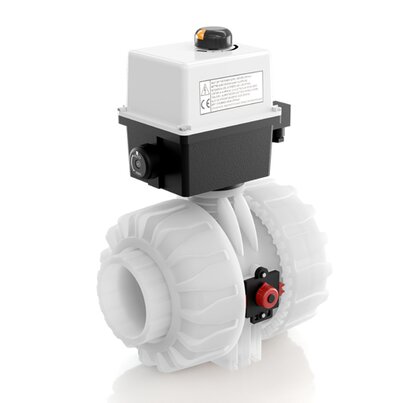 VKDIF/CE 24 V AC/DC - Robinet cu sfera cu 2 cai DUAL BLOCK® actionat electric DN 65:100