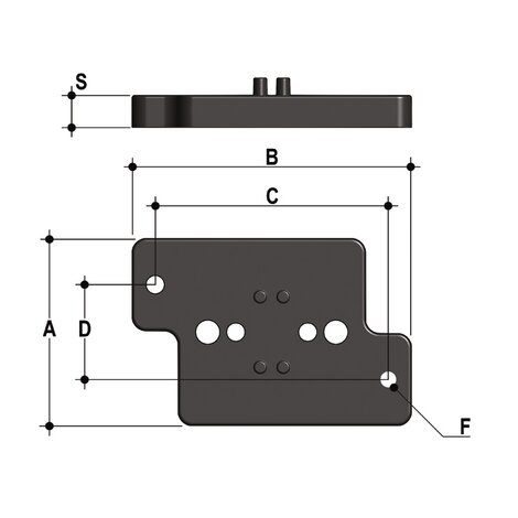 PMDK Wall mounting plate PMDK Wall mounting plate