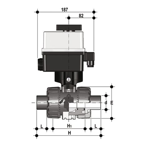 VKDDF/CE 24 V AC/DC - Robinet cu sfera cu 2 cai DUAL BLOCK® actionat electric DN 10:50