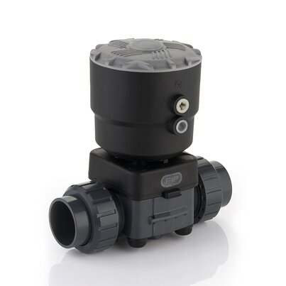 DKBDV/CP NC - Pneumatically actuated 2-way diaphragm valve PN6 DN 15:65