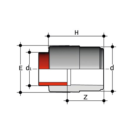 RIM - Fiting pentru sudura prin soclu, reductor RIM - Fiting pentru sudura prin soclu, reductor