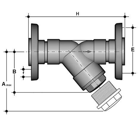 RVOAV-RVOAT D 75 ÷ 110 - Sediment strainer DN 10:100