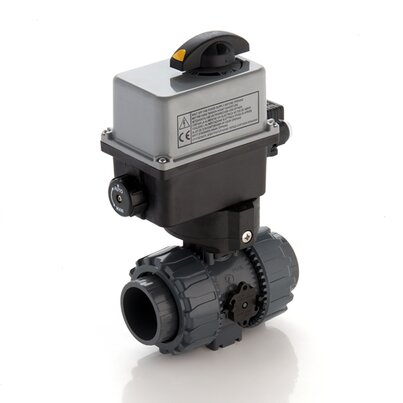 VKDJV/CE 90-240 V AC - Electrically actuated DUAL BLOCK® 2-way ball valve DN 10:50