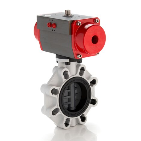 FKOV/CP NO - Pneumatically actuated butterfly valve DN 350:400