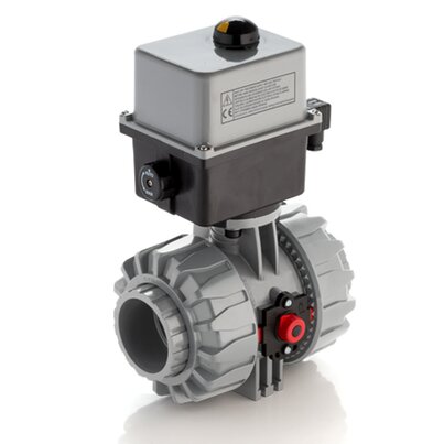 VKDIC/CE 24 V AC/DC - Electrically actuated DUAL BLOCK® 2-way ball valve DN 65:100