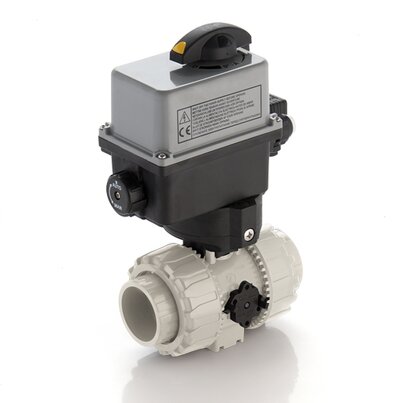 VKROAM/CE 90-240 V AC 4-20 mA - Electrically actuated DUAL BLOCK® regulating ball valve DN 10:50
