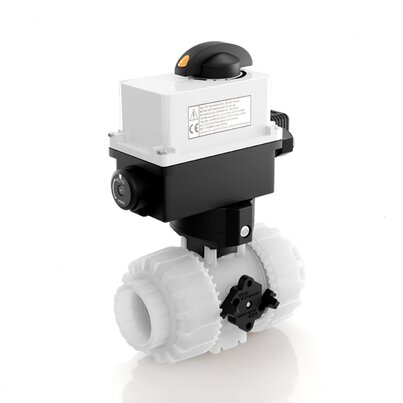 VKDOAF/CE 24 V AC/DC - Electrically actuated DUAL BLOCK® 2-way ball valve DN 10:50