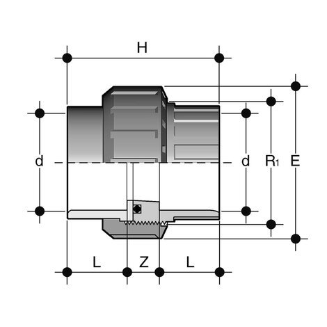 Solvent weld fittings FIP BIV