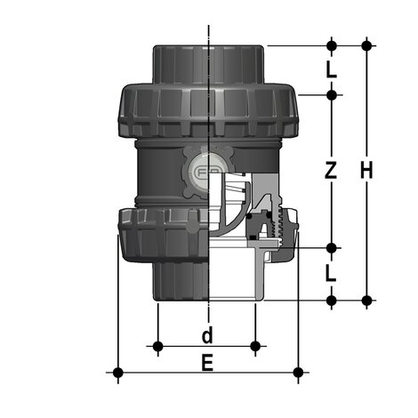 SSEIV/A316 - Easyfit True Union ball and spring check valve