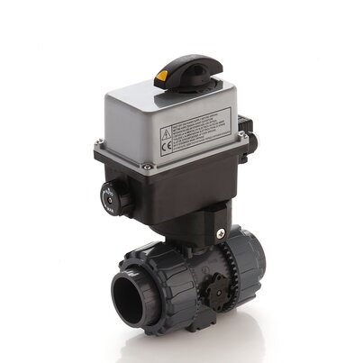 VKRIV/CE 24 V AC/DC 4-20 mA - Electrically actuated DUAL BLOCK® regulating ball valve DN 10:50