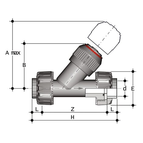 VRUIV - Check valve DN 10:100