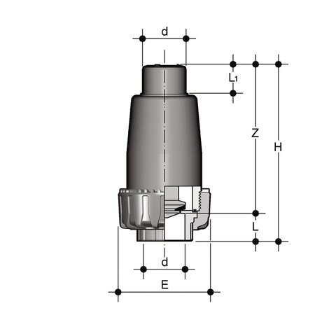 VZIV - Foot valve DN 10:50