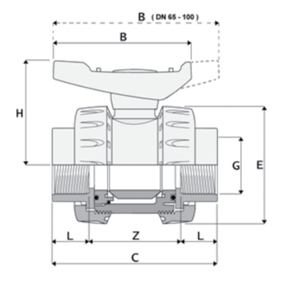 1V421 - Spheric ball valve
