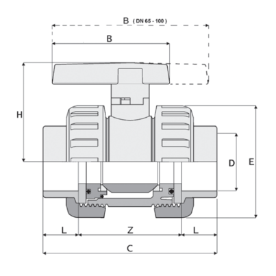 1V322 - Spheric ball valve