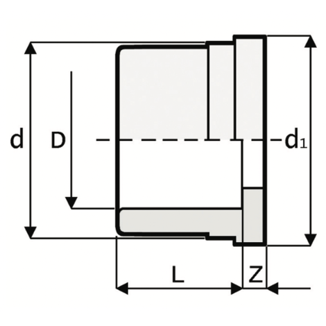 BL2 - Union end with BSP female thread