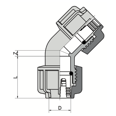 526 - Elbow 45°