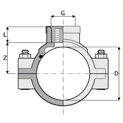 505 - Clamp saddle