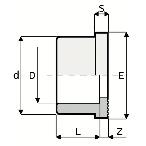 QR1 - Serrated face stub