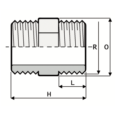 NI2- Barrel nipple NI2- Barrel nipple