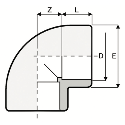 GO4 - Elbow 90°