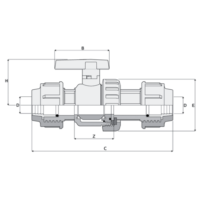 1V335 - Single union ball valve