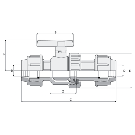1V335 - Single union ball valve