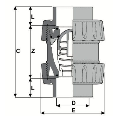 LKDAV - DUAL BLOCK® 3-Utas gömbcsap
