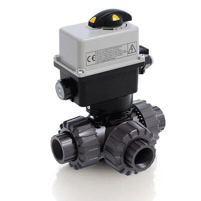 LKDNV/CE 24 V AC/DC - Supapă cu bilă cu 3 căi DUAL BLOCK® acționat electric DN 10:50