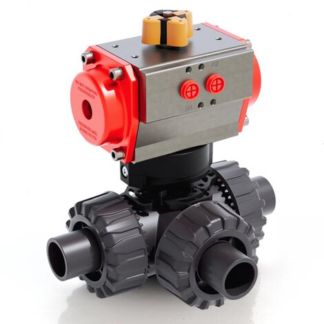 TKDDV/CP DA - Pneumatically actuated ball valve DN 10:50
