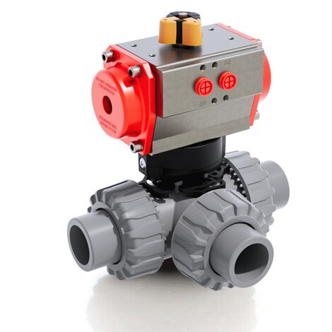 LKDAC/CP SA - Pneumatically actuated ball valve DN 10:50