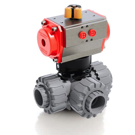 LKDIC/CP SA - Pneumatically actuated ball valve DN 10:50