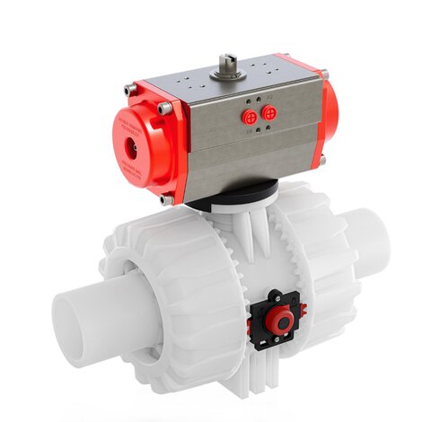 VKDBF/CP DA - Pneumatically actuated ball valve DN 65:100