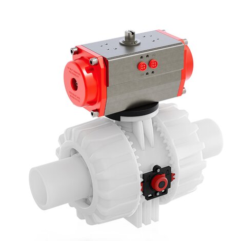 VKDBF/CP NC - Pneumatically actuated ball valve DN 65:100