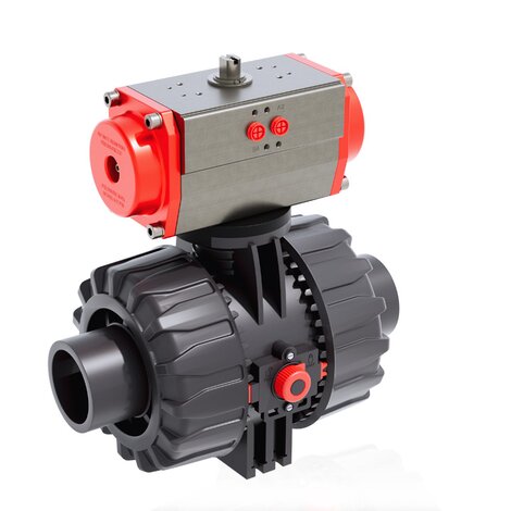 VKDDV/CP DA - Pneumatically actuated ball valve DN 65:100