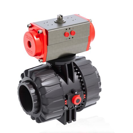 VKDFV/CP DA - Pneumatically actuated ball valve DN 65:100