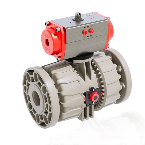 VKDOM - VKDOAM /CP DA - Pneumatically actuated ball valve DN 65:100