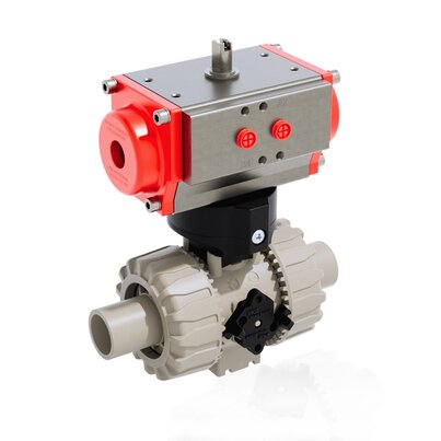 VKDDM/CP DA - Robinet cu sfera cu 2 cai DUAL BLOCK® actionat pneumatic DN 10:50
