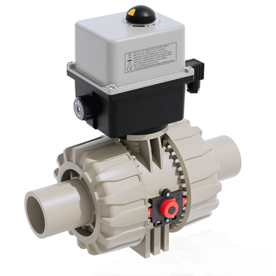 VKDBM/CE 90-240 V AC - Electrically actuated DUAL BLOCK® 2-way ball valve DN 65:100