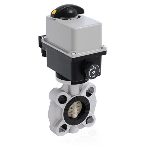 FKOM/CE 90-240V AC - Electrically actuated butterfly valve DN 40:100