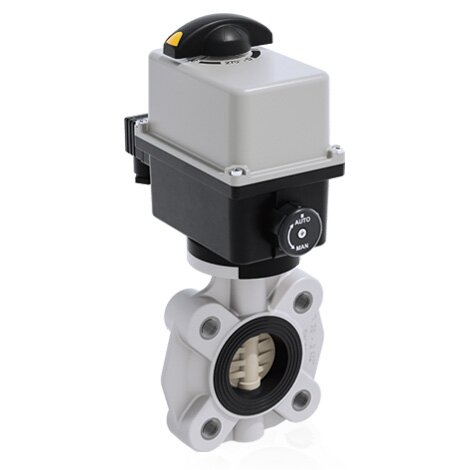 FKOM/CE 90-240V AC LUG ISO-DIN - Robinet fluture actionat electric DN 65:100