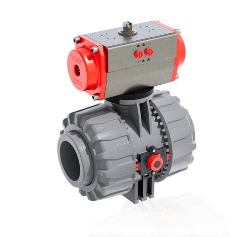 VKDAC/CP NO - Pneumatically actuated ball valve DN 65:100