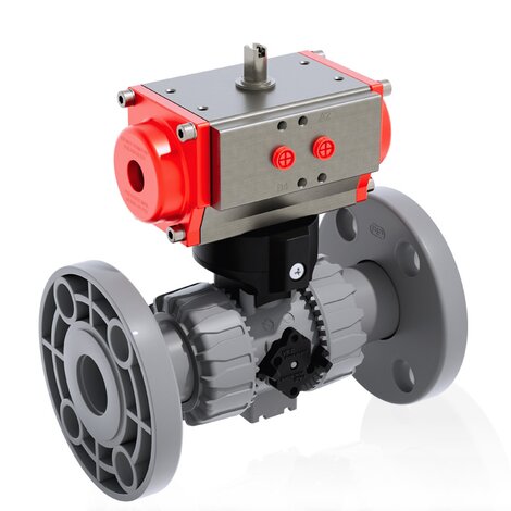 VKDOC - VKDOAC /CP NC - Pneumatically actuated ball valve DN 65:100