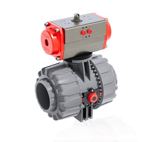 VKDIC/CP NC - Pneumatically actuated ball valve DN 65:100