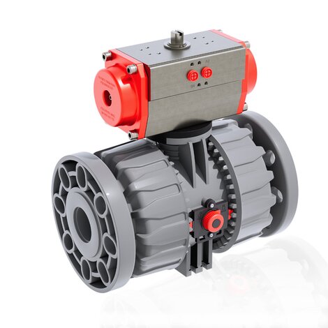VKDOC - VKDOAC /CP NC - Pneumatically actuated ball valve DN 65:100